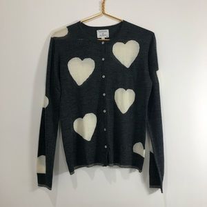 Antoni & Alison Allover Heart Print Cardigan